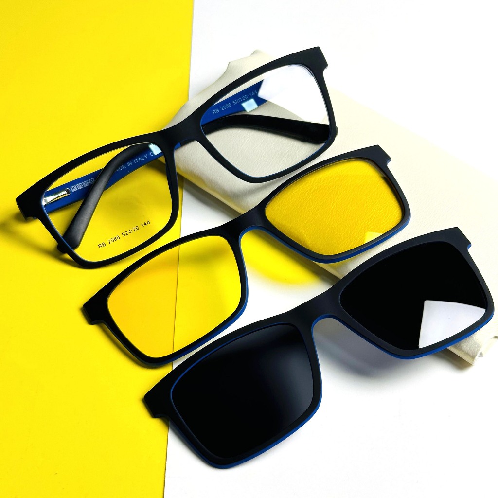 Armação de Óculos Clip On RB-2088 3 Lentes