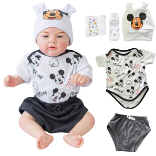 Bebê Reborn Menino Luxo Original Realista de Silicone Pode Dar Banho