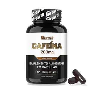 Cafeína Termogênico 60 Caps 200mg - Growth Supplements