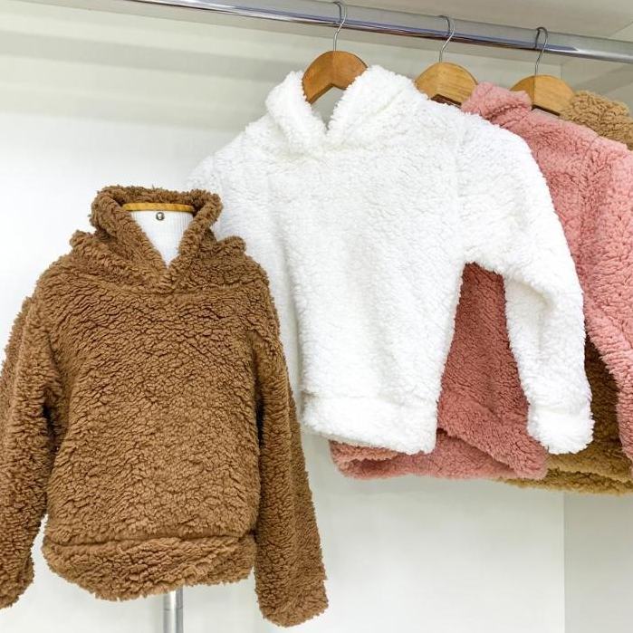 Casaco Teddy Infantil Com Capuz Pelinhos Carneirinho Feminino Menina ...