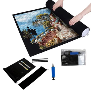 Quebra cabeça Tapete organizador 500-1500 pçs (Preto)