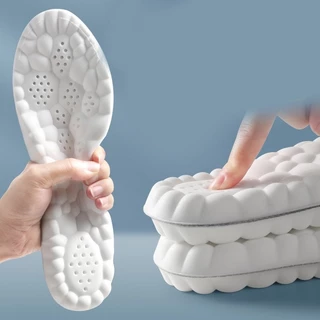 Palmilhas 4D Esportivas Ortopédicas De Massagem De Látex Desodorante Respirável