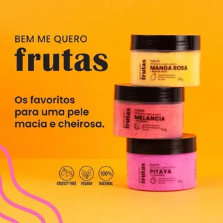 Esfoliante Corpo e Rosto Porán Pitaya Melancia Manga Rosa Poran 240g