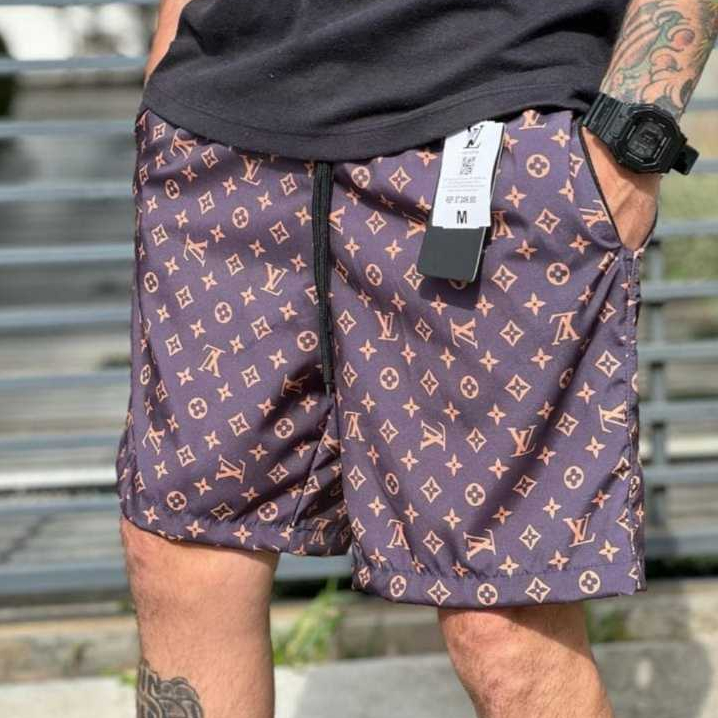short mauricinho tactel bermuda masculina de praia