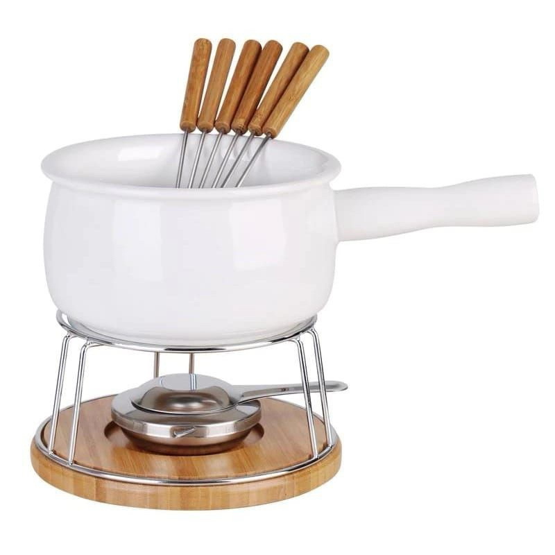 Conjunto de Fondue Panela Cerâmica 11 Peças | Shopee Brasil