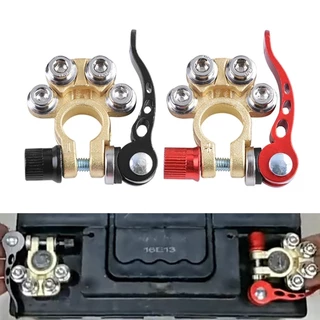 1 Par 12v 24v Positivo & Negativo Automotivo Bateria Terminal Cabo Braçadeira de Liberação Rápida Conectores Carro Acessórios Do