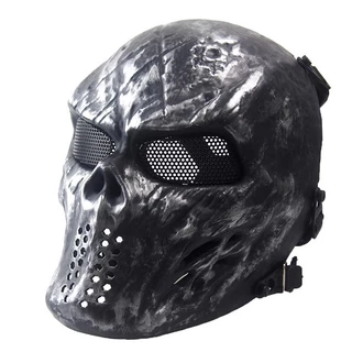 Máscara Esportiva Guerreiro Caveira Zumbi Cara Cheia Full Face Tático Mascara Caveira Cosplay
