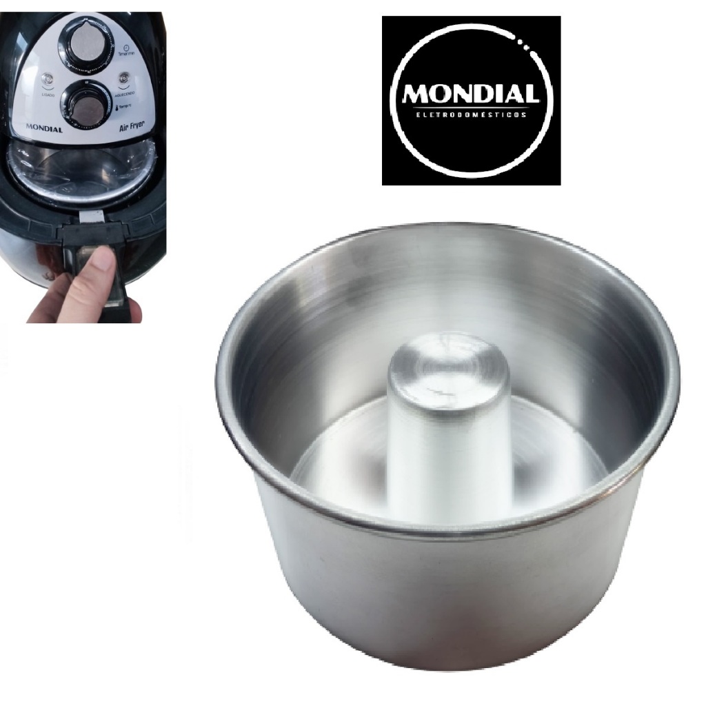 Forma De Bolo para Air fryer Mondial Nº18 Reta com buraco 10cm De ...