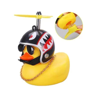 Patinho Jack da Zueira (Com Led) - Pato de Borracha Decora Bike Moto