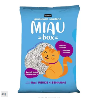 Granulado Sanitário Miau Box 4 Kg.
