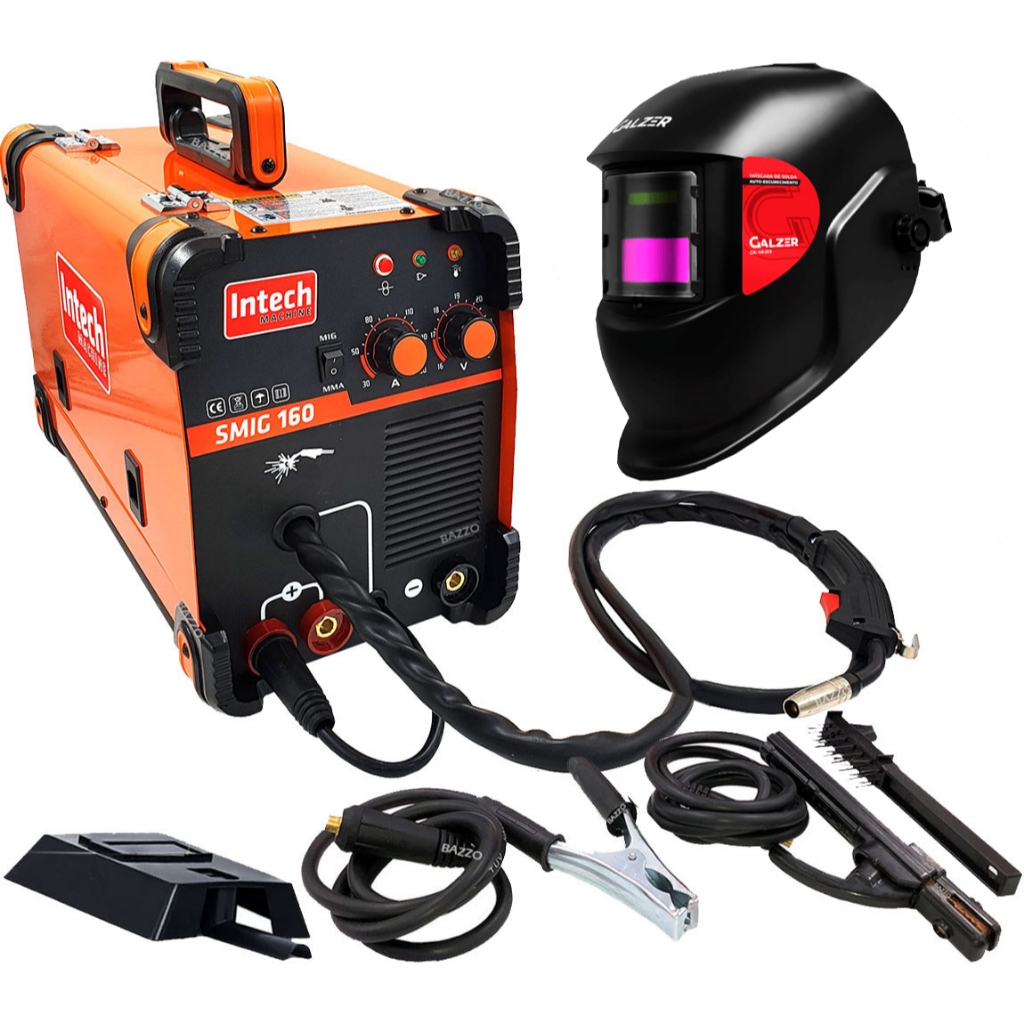 Maquina De Solda Inversora multiprocesso Mig 160 Tig Eletrodo Mascara ...
