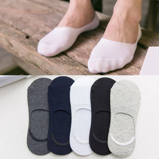 Kit 12 Pares Meia Sapatilha Masculina/Femenino Ínvisivel com Silicone Algodão Atacado