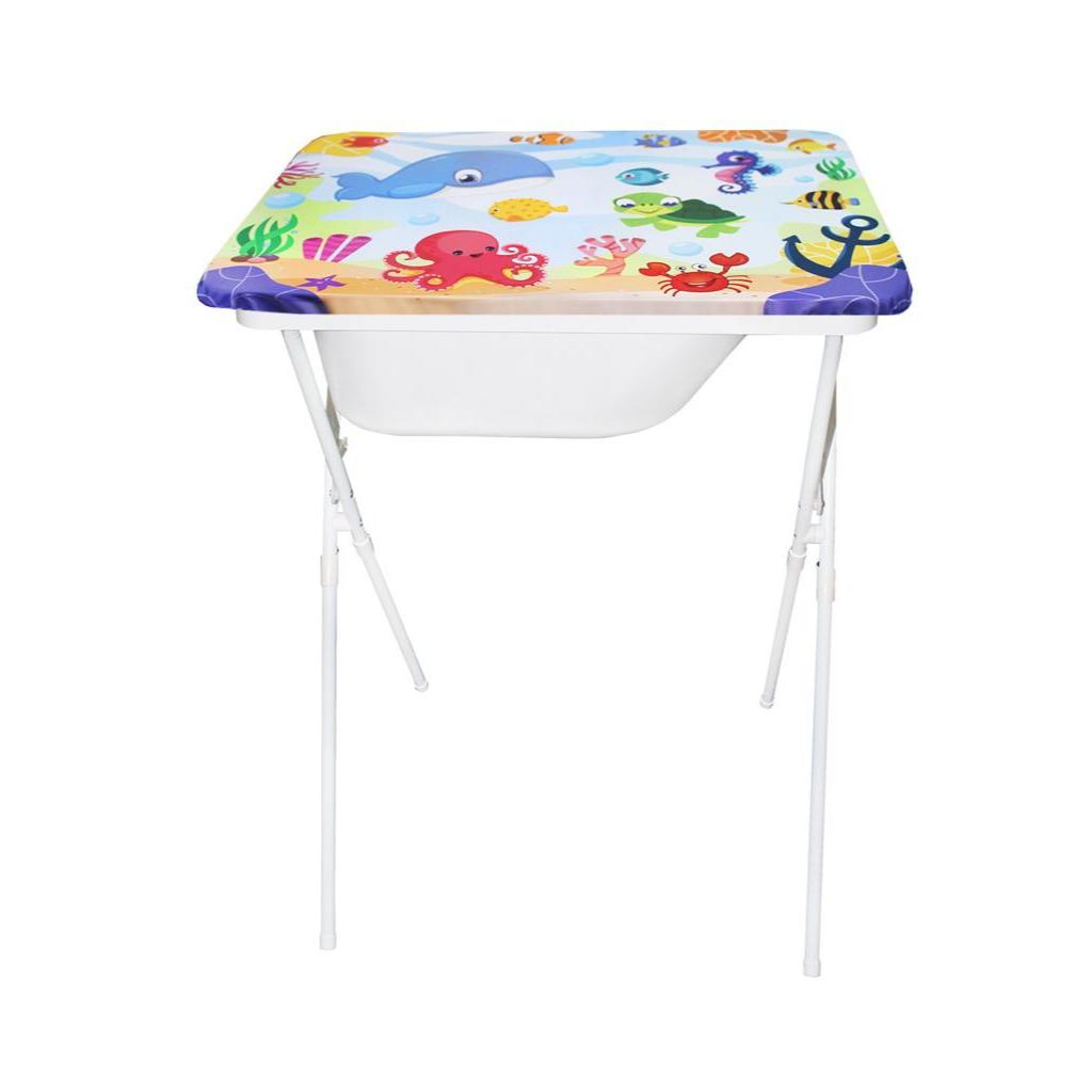 Banheira Luxo com Trocador + Suporte Portátil - Banho Infantil