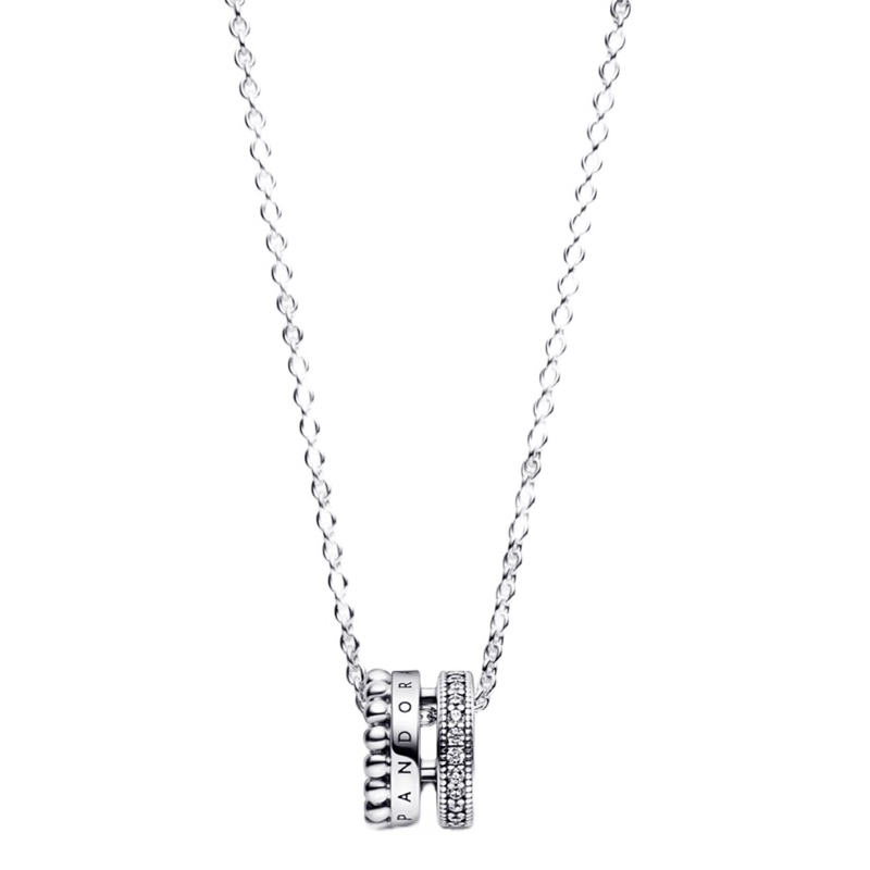 Colar Pavê Esferas Signature Pandora Prata 925 | Shopee Brasil