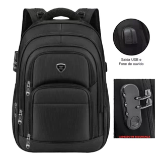 Mochila Masculina Grande Reforçada Notebook Impermeável 50 L