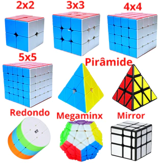 kit cubo magico 2x2 3x3 4x4x 5x5 6x6 7x7 piramide megaminx redondo mirror magnético