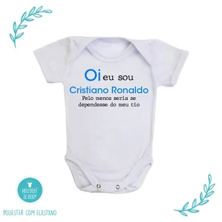 Body de Bebê Sou o Cristiano Ronaldo (Tio)
