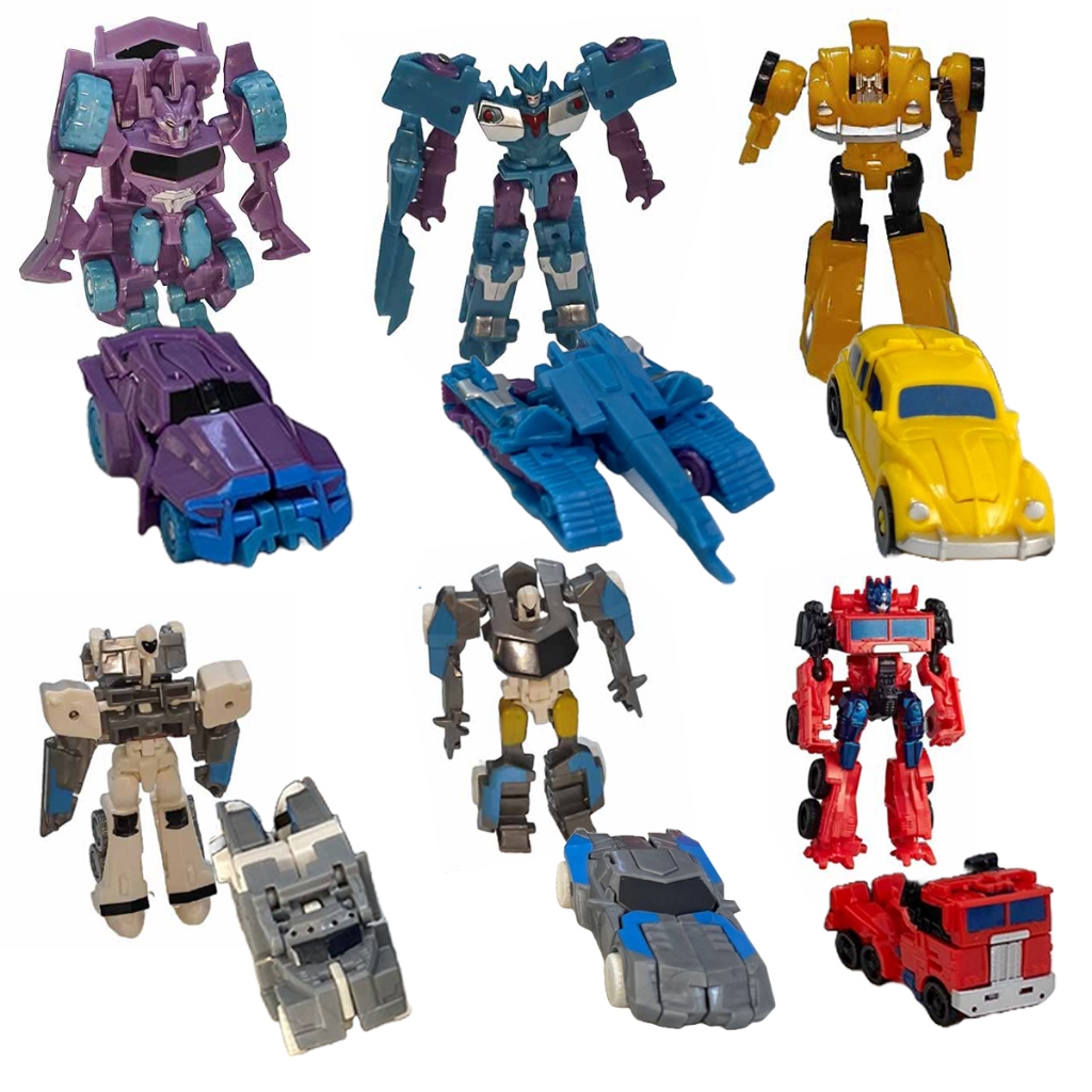 Blister Kit 6 mini Transformers Optimus Prime Bumblebee 75mm | Shopee ...