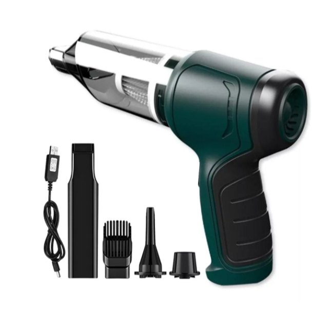 Mini Aspirador Soprador Vácuo 3 Em 1 De Ar Portátil Usb Recarregavel De Carro Casa Teclado