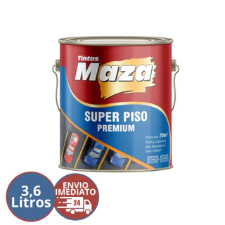Tinta Para Piso e Muro Premium Maza Exterior e Interior Sem Cheiro- 3,6L Alta Resistência Acabamento Acetinado