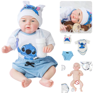 Bebê Reborn Menino Boneco Original Realista de Silicone Pode Dar Banho