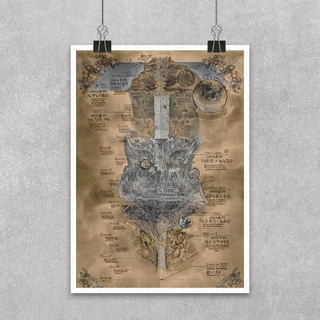 Poster Anime Mapa do Abismo - Coleção Made in Abyss