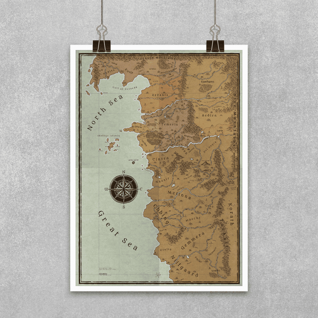 Mapa The Witcher 3 - Coleção The Witcher