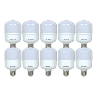 Kit 10 Lâmpada Led Bulbo 20w 6500k Bivolt Avant