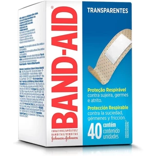 Curativo Band-Aid Transparente 40 Unidades