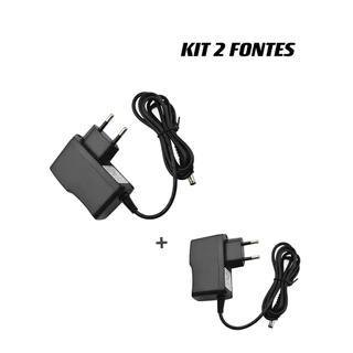 Kit 2 Fonte De Alimentação Bivolt 5v 2a P4 Tv Box Android