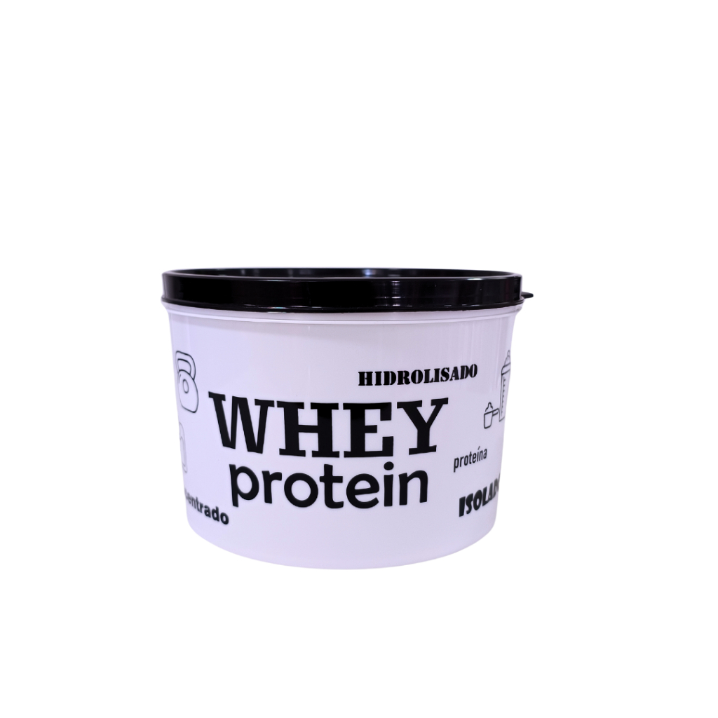 Pote Whey Protein, para 1kg, alta qualidade, resistente
