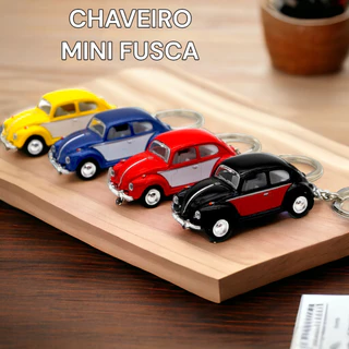 Chaveiro Miniatura De Carro Cores Pasteis, metalicas e brilhantes Volkswagen Beetle/Fusca 1/64
