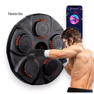 Máquina De Boxe Treinamento Inteligente Com Bluetooth + Luvas