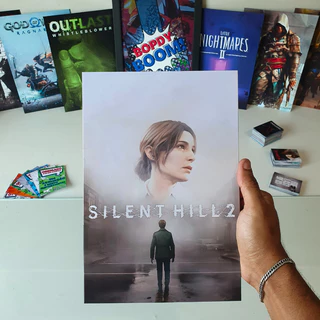 Silent Hill 2 Remake Placa decorativa mdf quadro decoração presente Jogos / Games / Setup Gamer