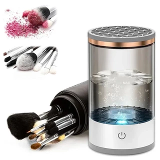Limpador de pincéis de maquiagem Eletrico Secadora USB 3 em 1