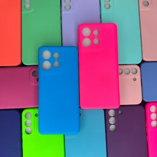 Capa Capinha Silicone para Motorola Edge 50 Pro Aveludada