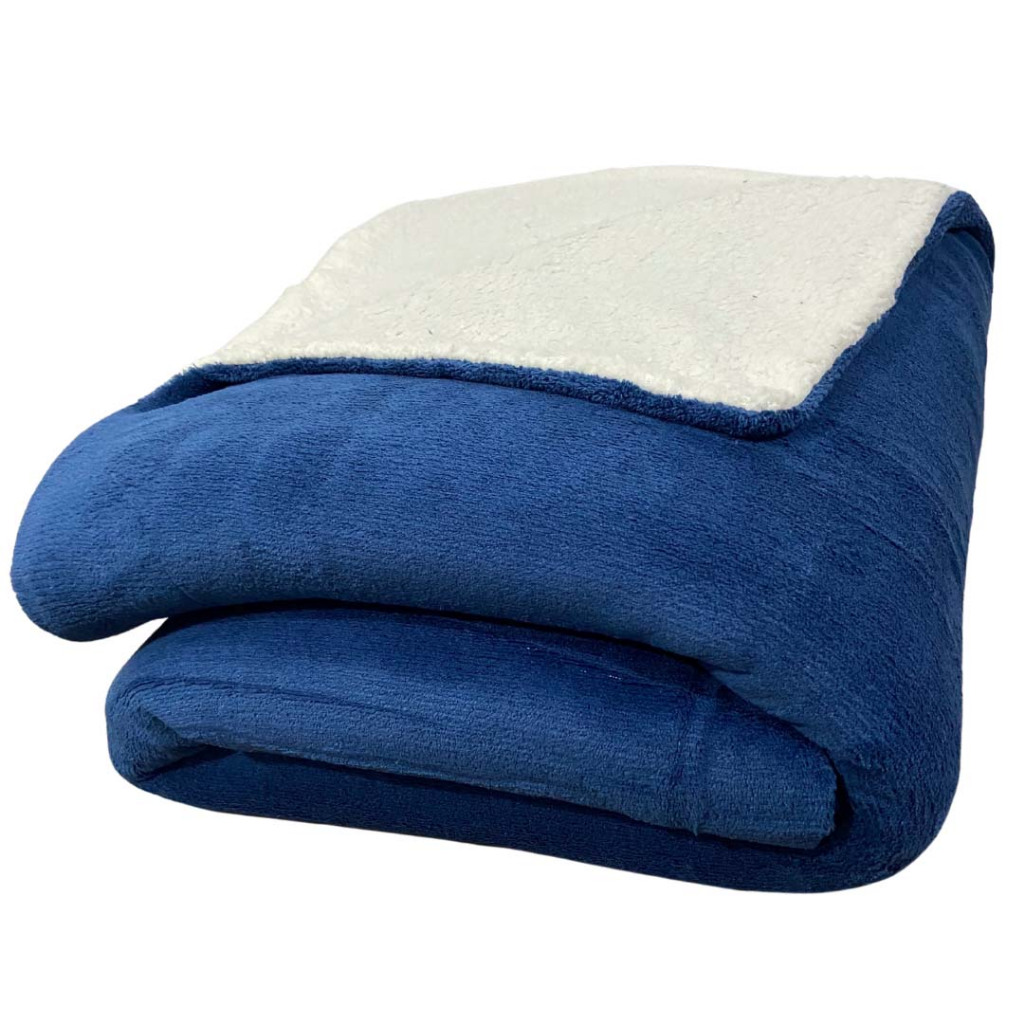 Cobertor Coberdrom Casal Dupla Face Sherpa Pele De Carneiro Para Frio ...
