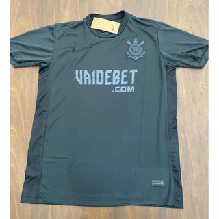 camiseta lançamento 2024 qualidade premium Corinthians black.