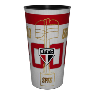 Copo do São Paulo Oficial Campeão Brasileiro 2008 - Plástico 550ml