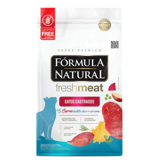 Ração Para Gato Castrado Formula Natural Fresh Meat Carne 7Kg