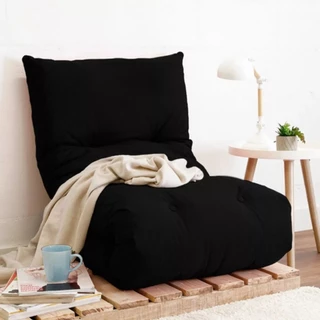 Futon Colchonete Colchão Solteiro Dobrável de Espuma Preto Descansar Relaxar Praticidade