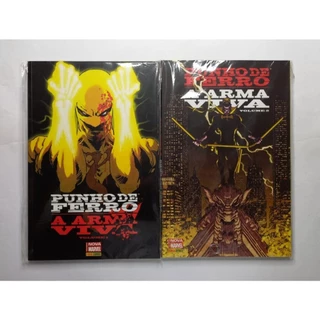 Punho de Ferro A Arma Viva 1 e 2 Completa Panini 2015 Capa Cartonada Excelentess
