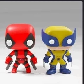 Funko wolverine e Deadpool
