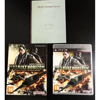 ace combat assault horizon limited edition ps3 ,capa luva + manual