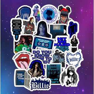 Pack Stickers - Billie Eilish - Hit Me Hard and Soft - 22 unds