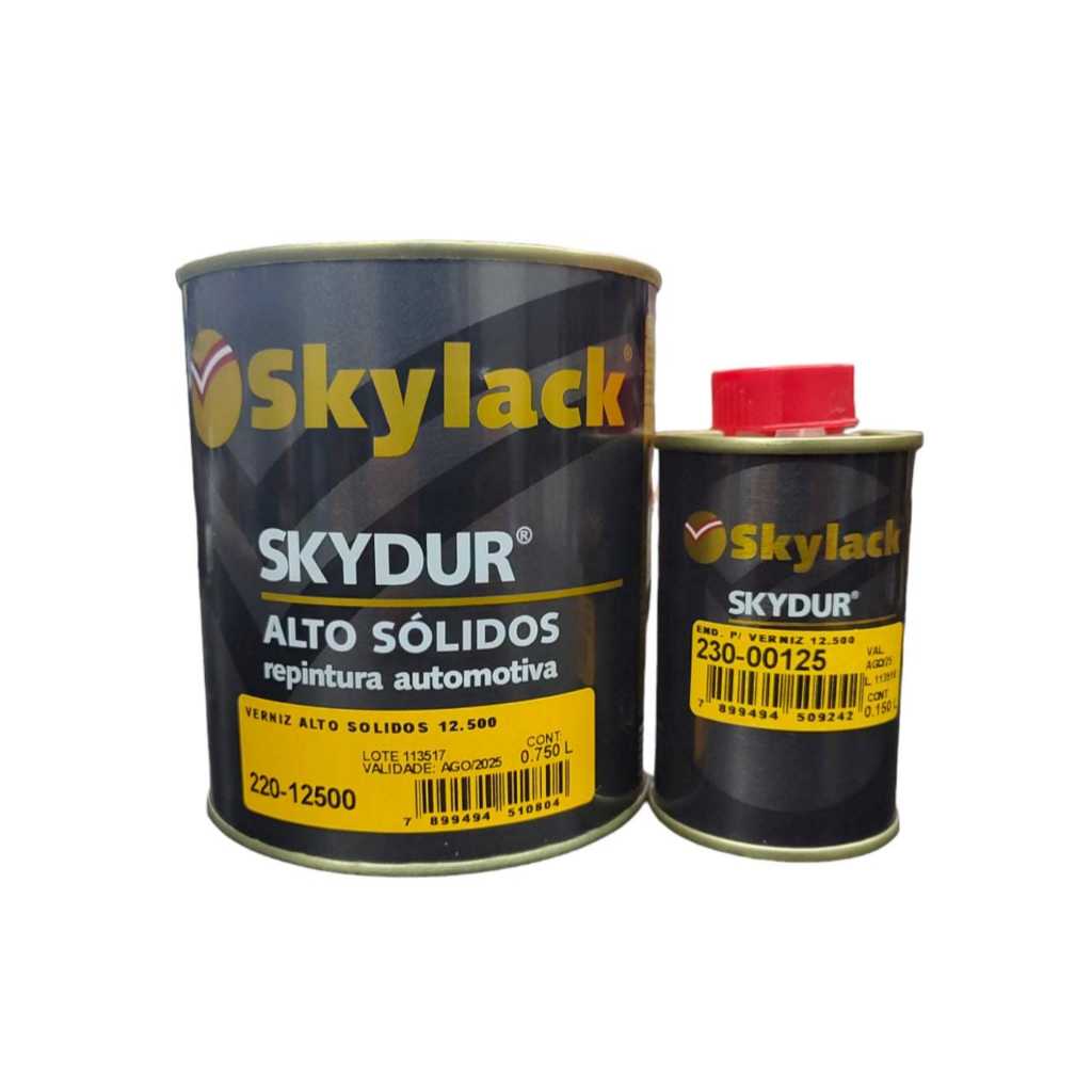 Verniz Pu 12500 900ml 5X1 Automotivo Skylack
