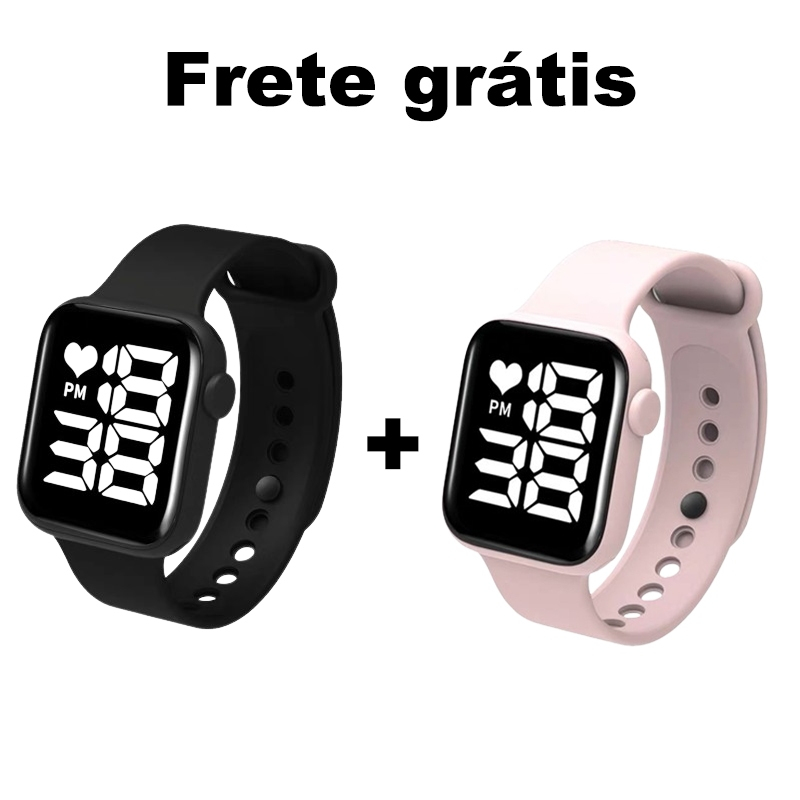 Relógio de Led Pulso Esportivo Watch Relógio digital Adulto e Infantil ...