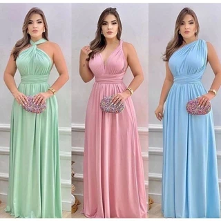 Kit 3 Vestidos Multiformas Multiuso Noivas Madrinhas Casamento Eventos Batizados Formaturas Festas