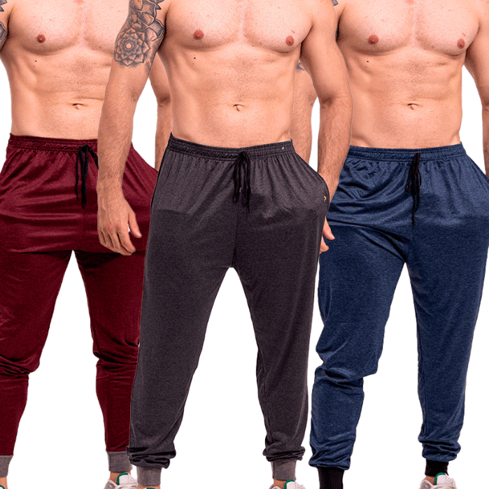 Kit 3 Calça Dry Fit Masculina Esportiva Treino Corrida Academia Cross Fit