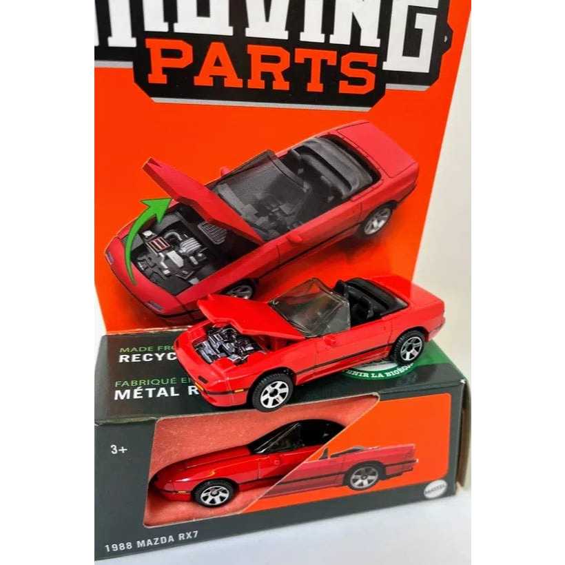 Matchbox MOVING PARTS 1988 MAZDA RX7 (Mattel) 1/64 | Shopee Brasil